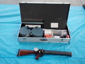 新型救助工作車(V型)積載・救命索発射銃